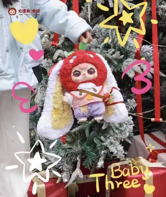 Baby three Christmas 400% Plush Toy Doll Blindbox
