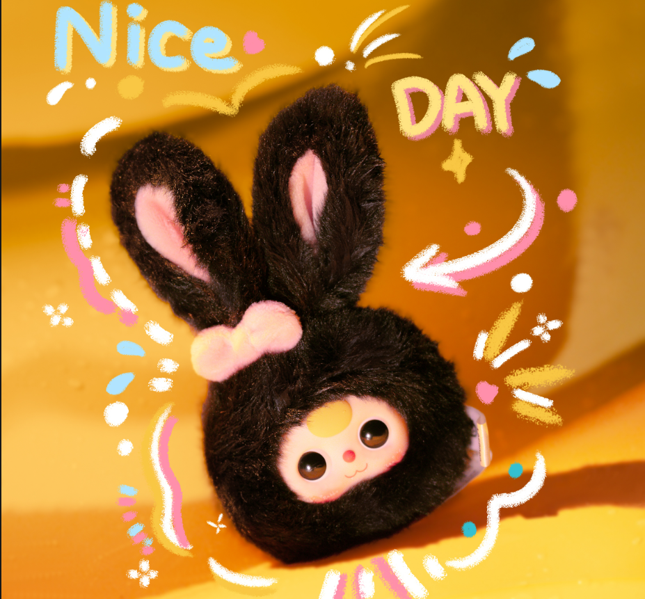 babythree mini animal head Plush Toy Doll Blindbox