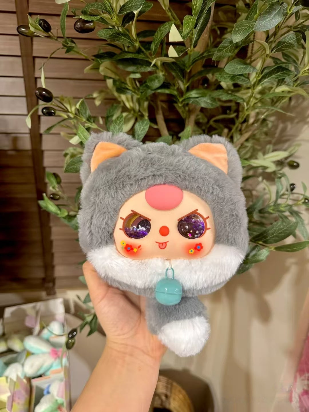 Baby Three Lucky Cat Plush Toy Blind Box
