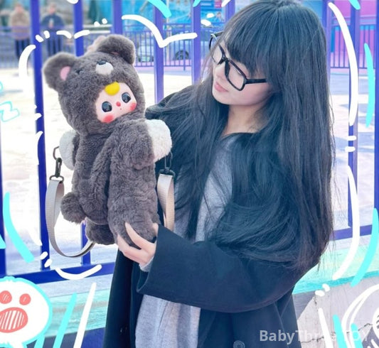Baby three bear backpack plush blind box
