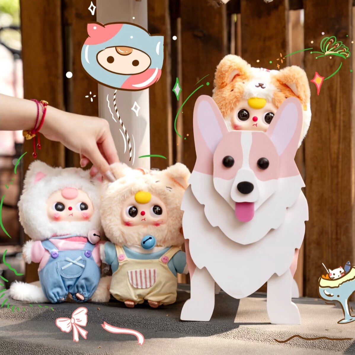 Baby Three Kitten Wardrobe Blind Box