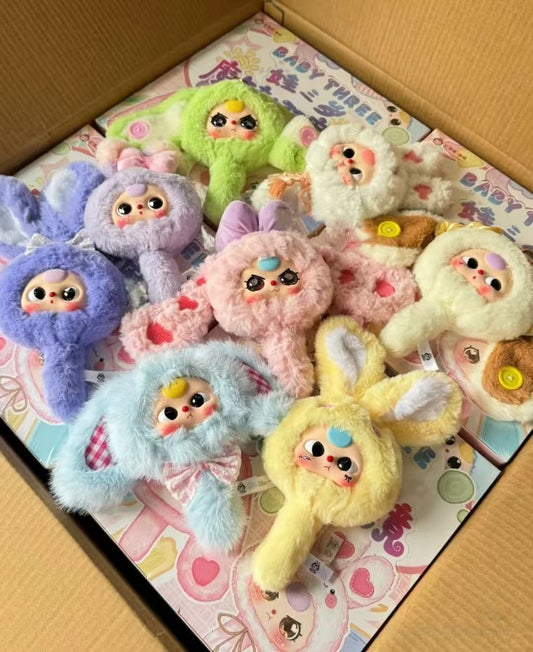 Baby three mirror Plush Toy Doll Blindbox
