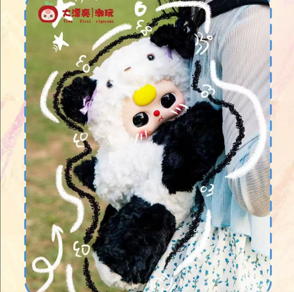 Baby Three Hugging Baby Backpack Plush Toy Blind Box