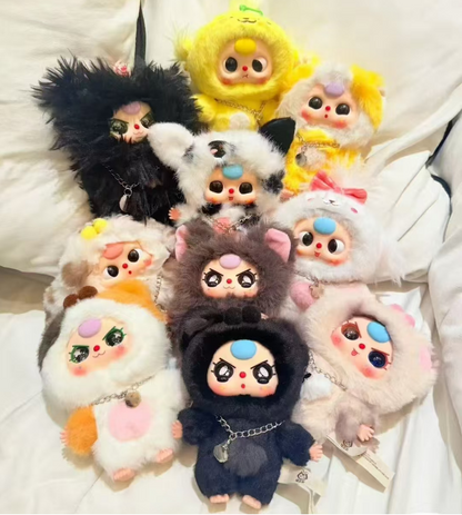 Baby Three Cat and Dog Plush Toy Doll Blindbox