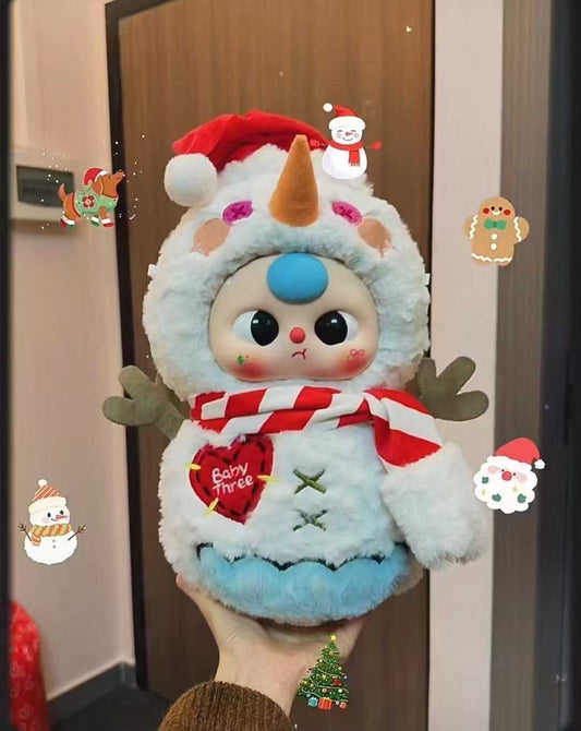 Baby three Christmas 400% Plush Toy Doll Blindbox