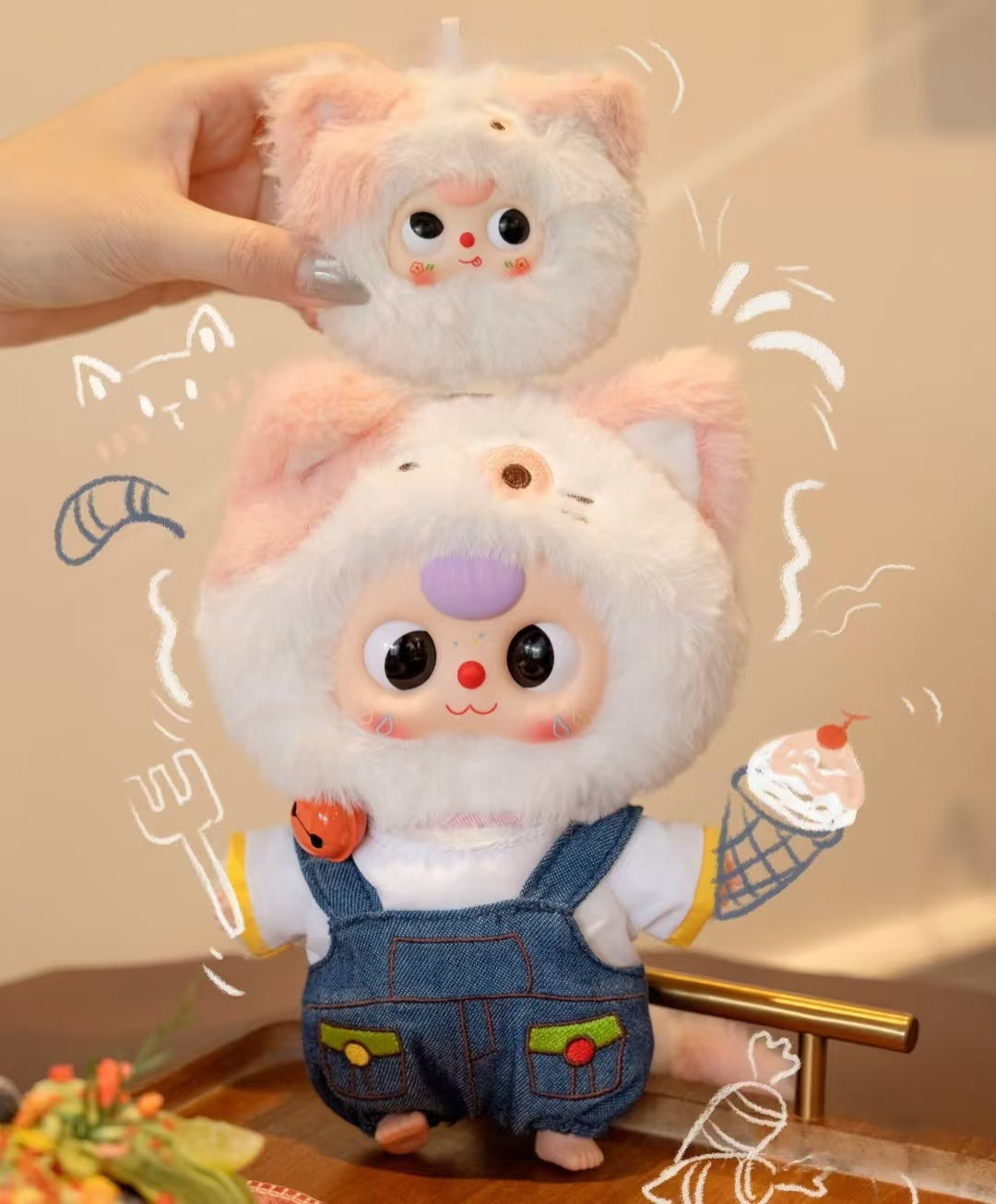 Baby Three Kitten Wardrobe blindbox