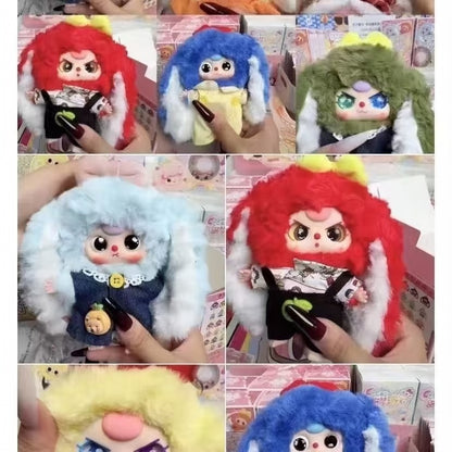 Baby Three Macaron Little Rabbit V2 Plush Toy Doll Blindbox