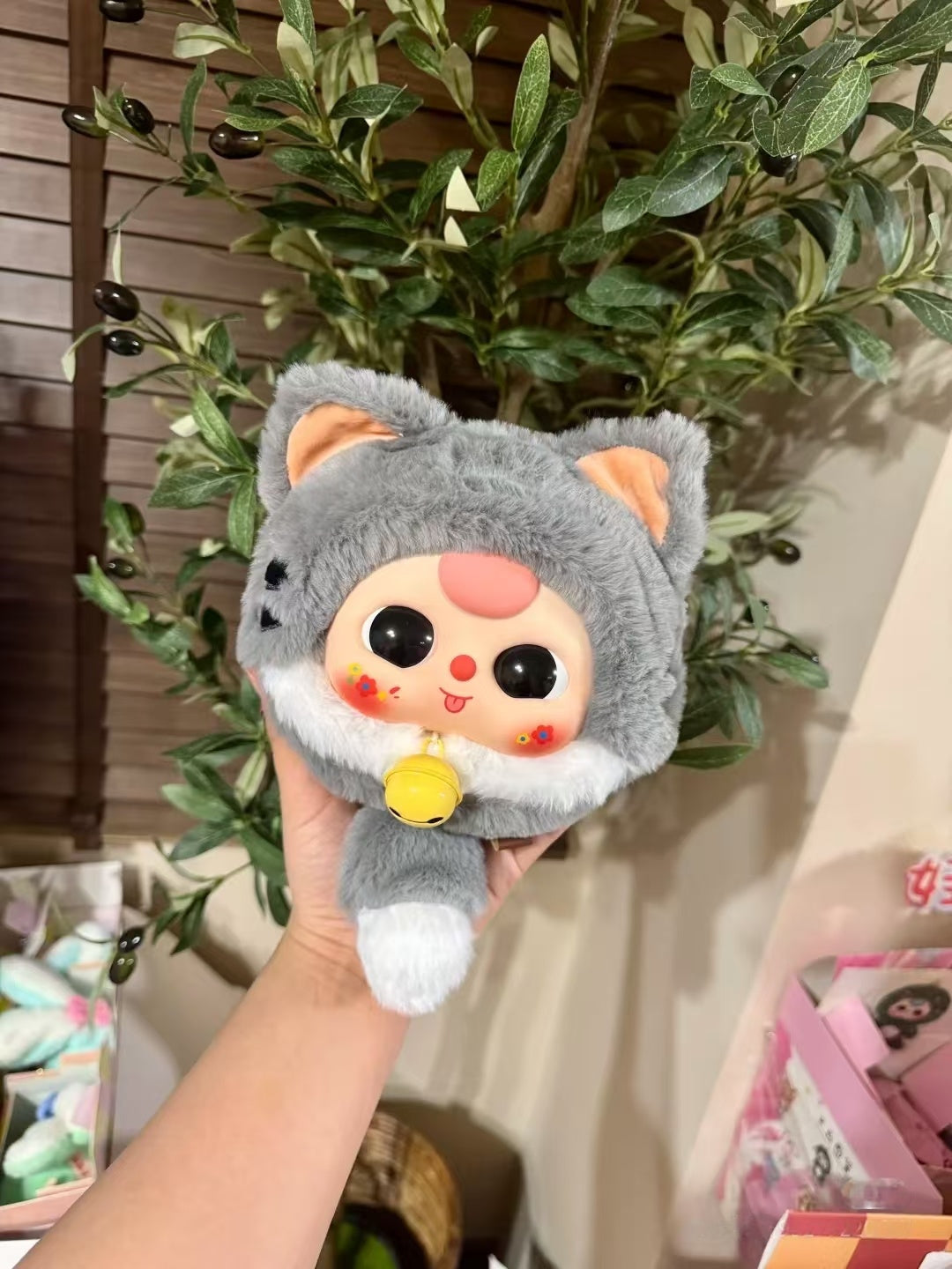 Baby Three Lucky Cat Plush Toy Blind Box