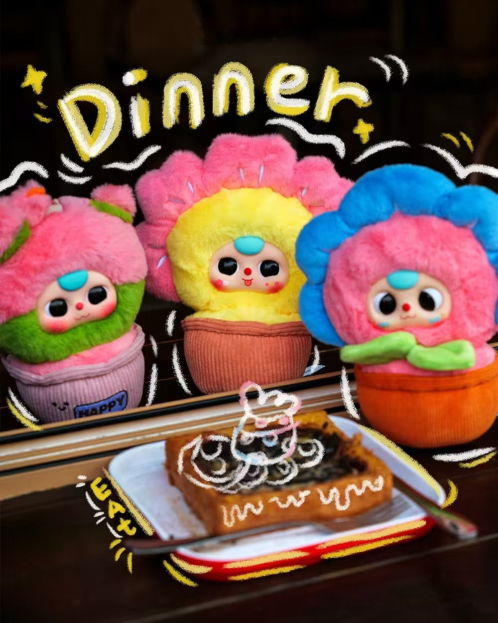 Baby Three Little Potted Plant Plush blindbox