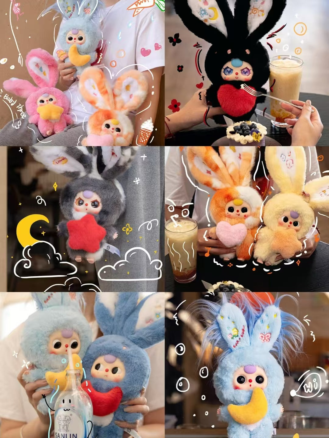 Baby Three lily rabbit town V3 Plush Toy Doll Blindbox