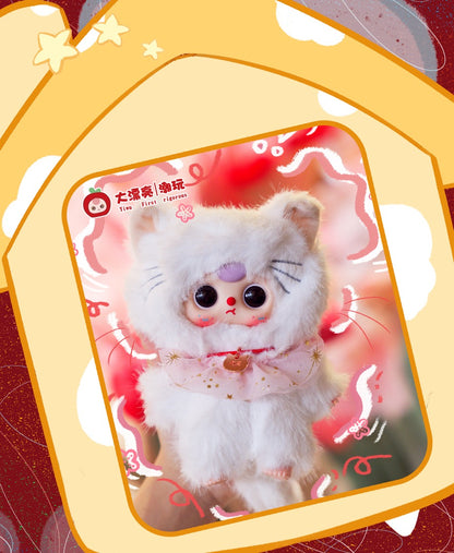 Baby three whose cat is this plush blind box