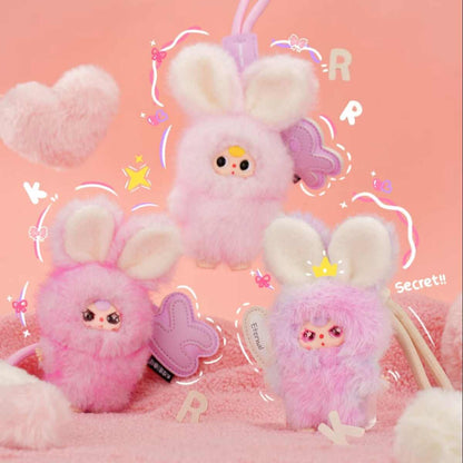 Baby Three · Bunny Fuzz Fun — Super Mini Bunny Plush Keychain Blind Box