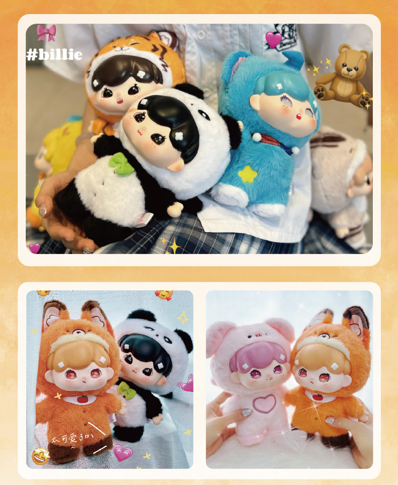 Billie Animal Pajamas plush [generation] [Zipper style] blind box