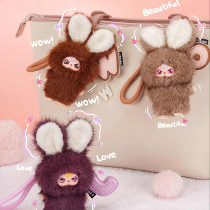 Baby Three · Bunny Fuzz Fun — Super Mini Bunny Plush Keychain Blind Box
