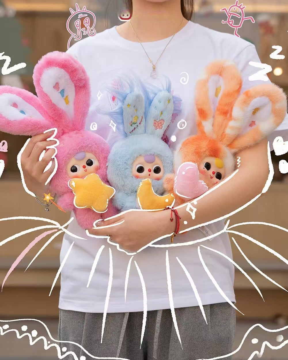 Baby Three lily rabbit town V3 Plush Toy Doll Blindbox