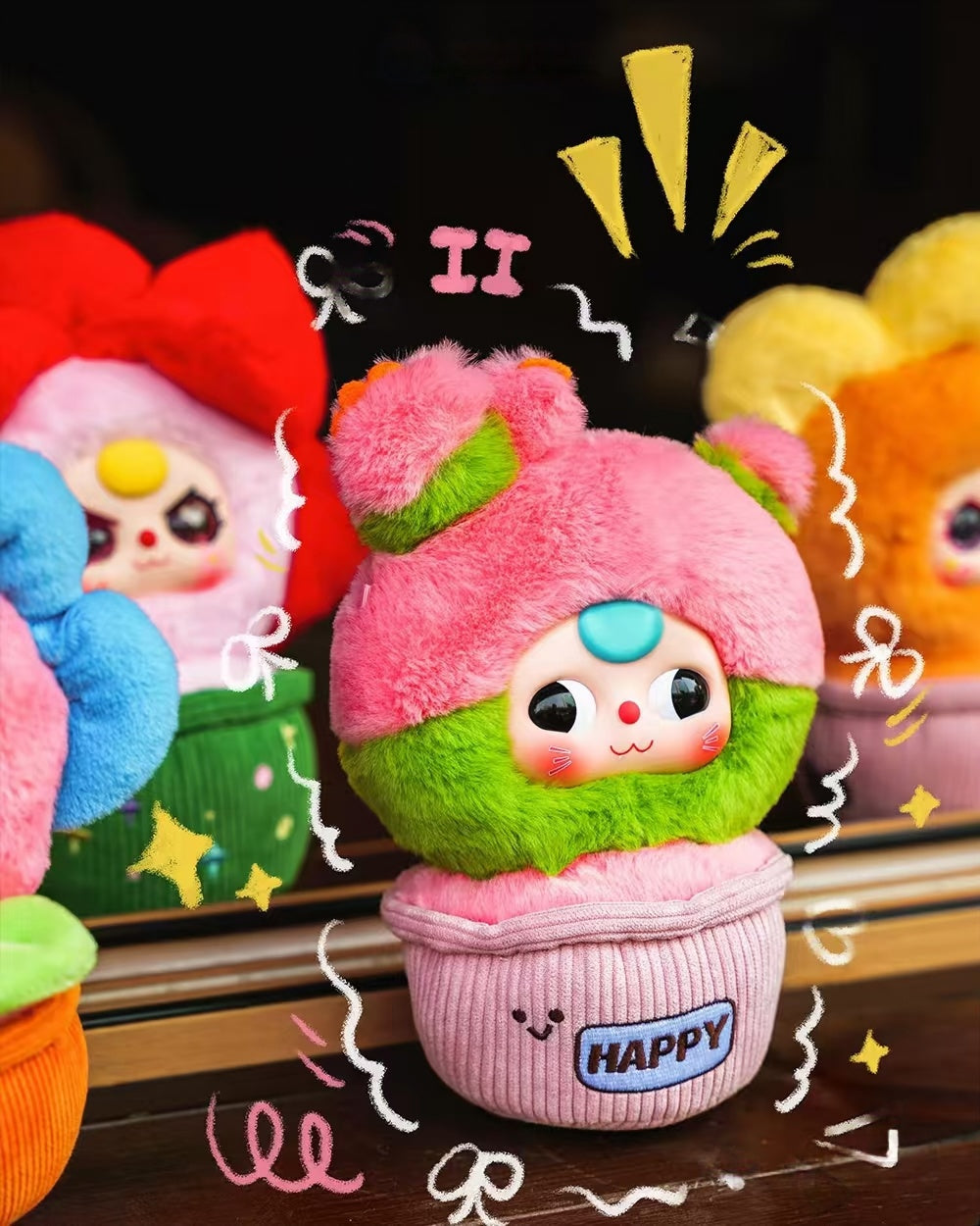 Baby Three Little Potted Plant Plush blindbox