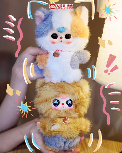Baby three whose cat is this plush blind box