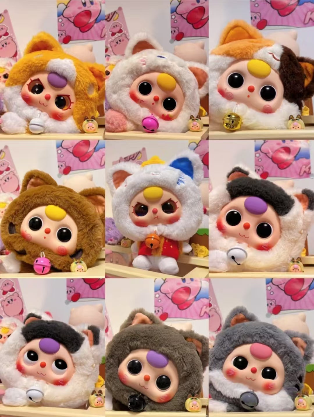 Baby Three Lucky Cat Plush Toy Blind Box