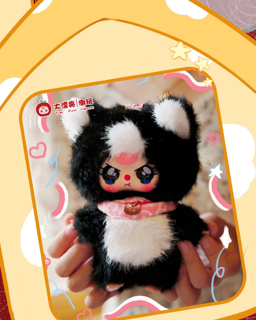 Baby three whose cat is this plush blind box