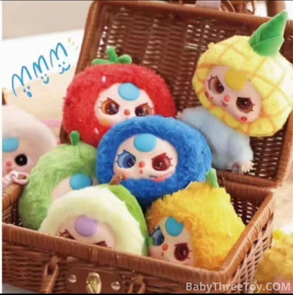 Baby Three 3 Fruit Plush Toy Doll Blindbox